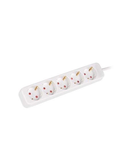 Lanberg PS0-05F-0150-W base múltiple 1,5 m 5 salidas AC Interior Blanco
