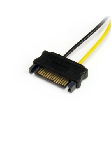 StarTech.com Cable Adaptador 15cm Alimentación SATA a Conector 6 Pines de Corriente de Tarjeta Gráfica PCI Express PCIe