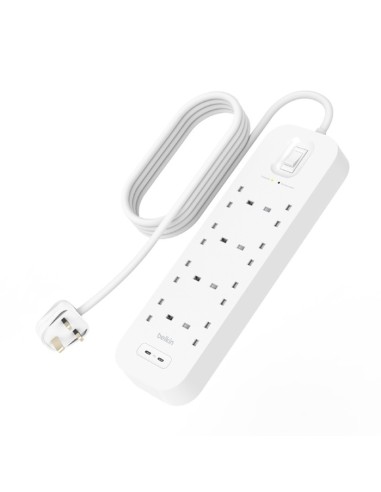 Belkin Connect Blanco 8 salidas AC 2 m