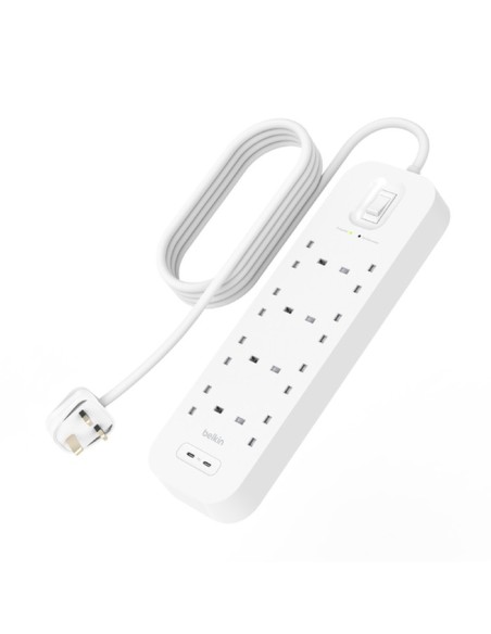 Belkin Connect Blanco 8 salidas AC 2 m