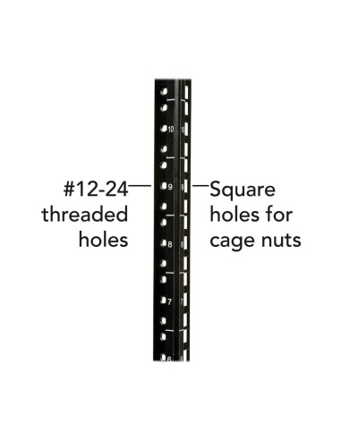Tripp Lite SRW6UG Gabinete Smartrack 6U de Bajo Perfil con Ajuste de Profundidad A La Altura del Interruptor para Instalación