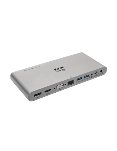 Tripp Lite U442-DOCK4-INT base para portátil y replicador de puertos Alámbrico USB 3.2 Gen 2 (3.1 Gen 2) Type-C Gris