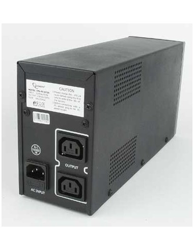 Gembird UPS-PC-652A sistema de alimentación ininterrumpida (UPS) Línea interactiva 0,65 kVA 390 W 3 salidas AC