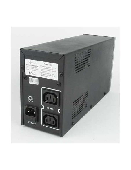 Gembird UPS-PC-652A sistema de alimentación ininterrumpida (UPS) Línea interactiva 0,65 kVA 390 W 3 salidas AC