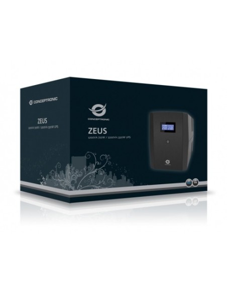 Conceptronic ZEUS04E sistema de alimentación ininterrumpida (UPS) Línea interactiva 2,2 kVA 1320 W 6 salidas AC