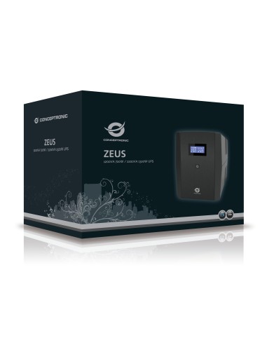 Conceptronic ZEUS04EM sistema de alimentación ininterrumpida (UPS) Línea interactiva 2,2 kVA 1320 W 5 salidas AC