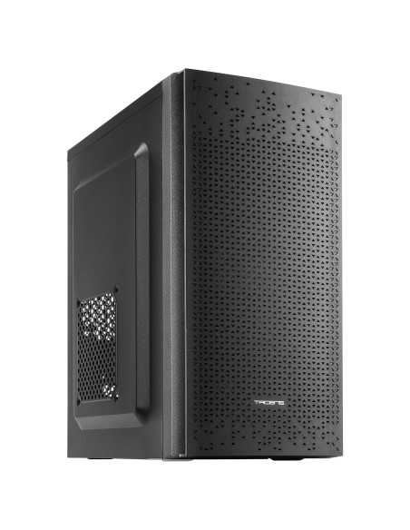 Tacens Anima AC6500, Caja Ordenador Compacta Micro ATX, Frontal Malla Refrigeración, Fuente Alimentación 500W, USB 3.0, Negro