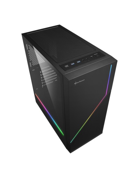 Sharkoon RGB FLOW Midi Tower Negro
