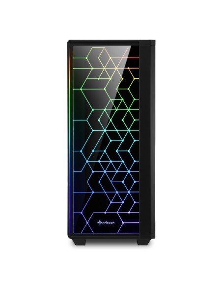 Sharkoon RGB LIT 100 Midi Tower Negro