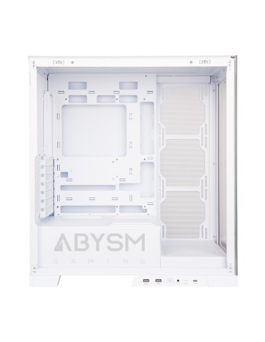 ABYSM Danube Sava H500 White Escritorio Transparente, Blanco