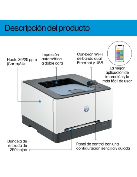 HP Impresora Color LaserJet Pro 3202dw