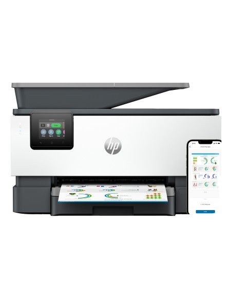 HP OfficeJet Pro 9120b Inalámbrico All-in-One Color Impresora, Impresión a doble cara Copiadora y escáner