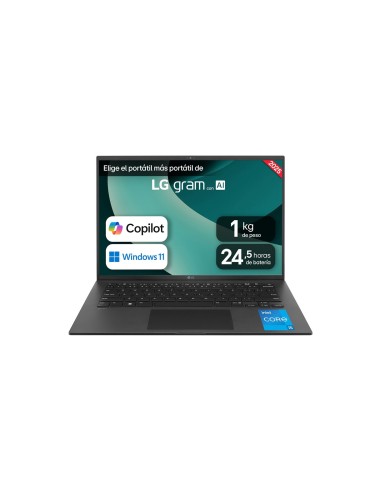 LG Gram 14Z90RU-G.AA55B ordenador portatil Copilot+ PC Intel® Core™ i5 i5-1334U Portátil 35,6 cm (14") WUXGA 16 GB LPDDR5-SDRAM