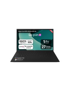 LG Gram 15Z80T-G.AU88B ordenador portatil AMD Ryzen AI 7 350 Portátil 39,6 cm (15.6") Full HD 32 GB LPDDR5x-SDRAM 1 TB SSD 2