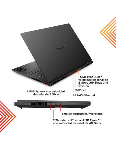 HP OMEN 16-wd0011ns Intel® Core™ i7 i7-13620H Portátil 40,9 cm (16.1") Full HD 32 GB DDR5-SDRAM 1 TB SSD NVIDIA GeForce RTX