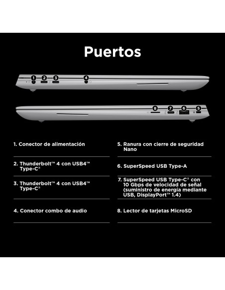 HP ZBook Studio G11 Intel Core Ultra 9 185H Estación de trabajo móvil 40,6 cm (16") WUXGA 32 GB DDR5-SDRAM 1 TB SSD NVIDIA RTX