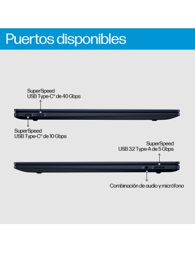 HP EliteBook Ultra G1q Copilot+ PC Qualcomm Snapdragon X1E-78-100 Portátil 35,6 cm (14") Pantalla táctil 2.2K 32 GB