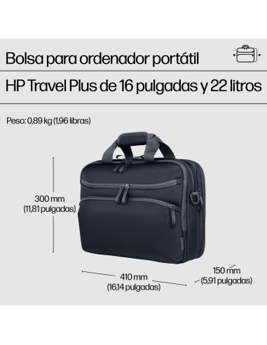 HP Travel Plus 22L 16-inch Laptop Bag