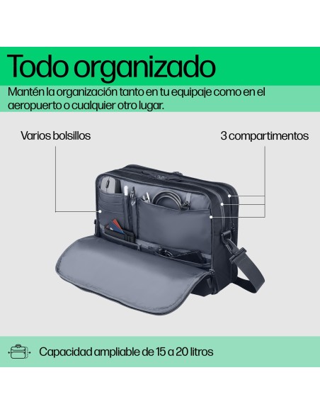 HP Bolsa para portátil de 14 pulgadas Travel Plus 15L