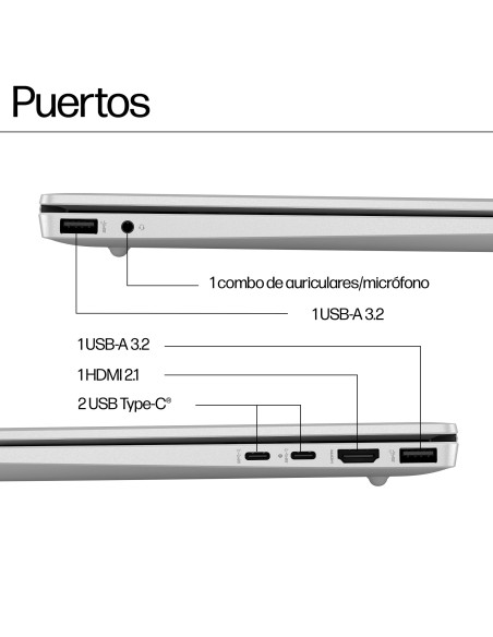 HP Pavilion 16-af0023ns Intel Core Ultra 5 125U Portátil 40,6 cm (16") 2K 16 GB LPDDR5x-SDRAM 512 GB SSD Wi-Fi 6 (802.11ax)