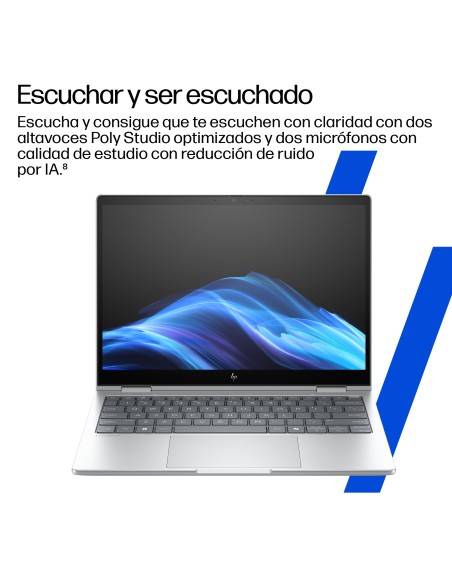 HP EliteBook 8 Flip G1i 13 inch Notebook AI PC Wolf Pro Security Edition Intel Core Ultra 7 255U Híbrido (2-en-1) 33,8 cm