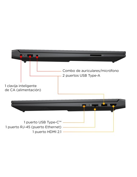 HP Victus Gaming Laptop 15-fa2707ns Intel® Core™ i5 i5-13420H Portátil 39,6 cm (15.6") Full HD 16 GB DDR4-SDRAM 512 GB SSD