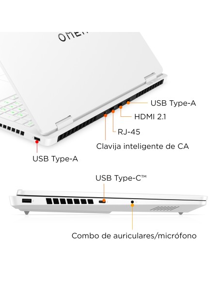 HP OMEN Gaming 16-am0041ns Intel Core 7 240H Portátil 40,6 cm (16") 2K 32 GB DDR5-SDRAM 1 TB SSD NVIDIA GeForce RTX 5070 Wi-Fi