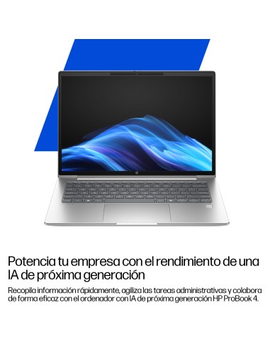 HP ProBook 4 G1q 14 inch Notebook Next Gen AI PC Wolf Pro Security Edition Copilot+ PC Qualcomm Snapdragon X1-26-100 35,6 cm