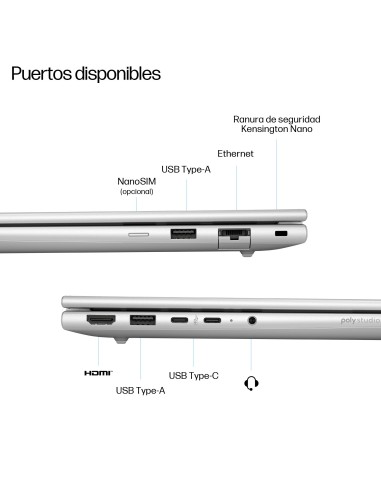 HP ProBook 4 G1q 14 inch Notebook Next Gen AI PC Wolf Pro Security Edition Copilot+ PC Qualcomm Snapdragon X1-26-100 35,6 cm