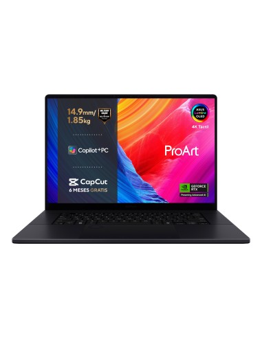 ASUS ProArt P16 OLED H7606WP-RJ079X Copilot+ PC - Ordenador Portátil 16" WQXGA+ 120Hz (AMD Ryzen AI 9 HX 370, 64GB RAM, 2TB