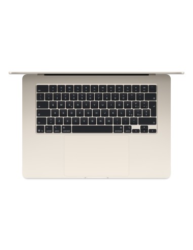 Apple MacBook Air Apple M M4 Portátil 38,9 cm (15.3") 16 GB 256 GB SSD Wi-Fi 6E (802.11ax) macOS Sequoia Beige