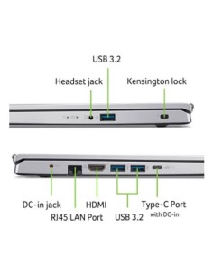 Acer Aspire Go 15 AG15-42P-R899 AMD Ryzen™ 5 5625U Portátil 39,6 cm (15.6") Full HD 8 GB DDR4-SDRAM 512 GB SSD Wi-Fi 6 2