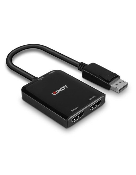 Lindy 38433 adaptador de cable de vídeo DisplayPort 2 x HDMI