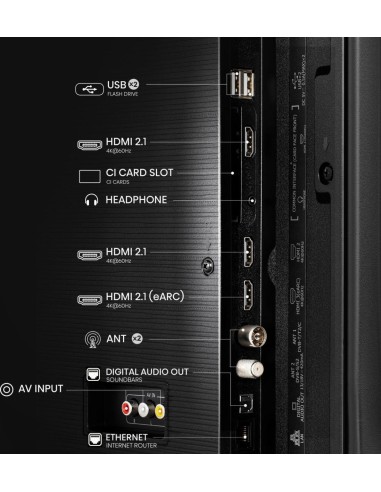 Hisense 50E77NQ 127 cm (50") 4K Ultra HD Smart TV Wifi Negro 350 cd   m²