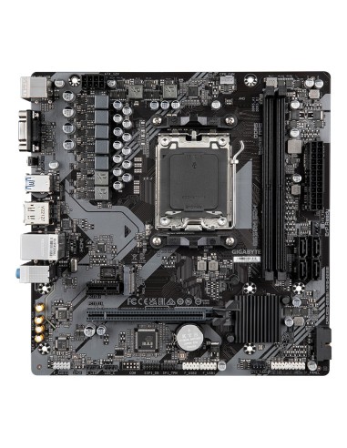 GIGABYTE B650M S2H Placa base - AMD Ryzen serie 9000, VRM de 5+2+2 fases, hasta 6400 MHz DDR5 (OC), 1xPCIe 4.0 M.2, LAN GbE,