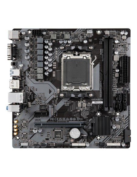 GIGABYTE B650M S2H Placa base - AMD Ryzen serie 9000, VRM de 5+2+2 fases, hasta 6400 MHz DDR5 (OC), 1xPCIe 4.0 M.2, LAN GbE,