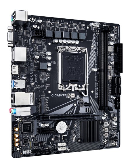 GIGABYTE H610M S2H V2 Placa base - Soporta CPUs Intel Core de 14ª generación, 4+1+1 Fases Híbridas VRM Digital, hasta 5600MHz
