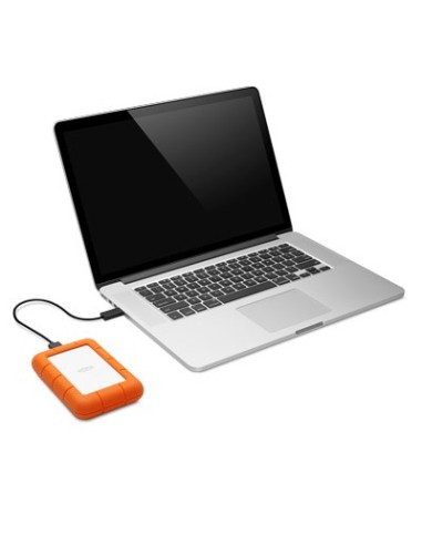LaCie Rugged Mini disco duro externo 1 TB 5400 RPM 2.5" Micro-USB B 3.2 Gen 1 (3.1 Gen 1) Naranja, Plata