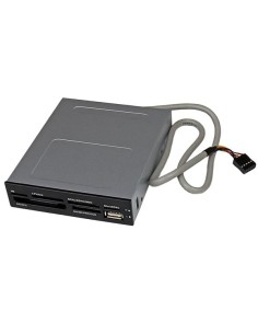 StarTech.com Adaptador Bahía Frontal 3.5in Lector para Tarjetas Memoria Flash SD CF SDHC XD M2 MS 22 en 1