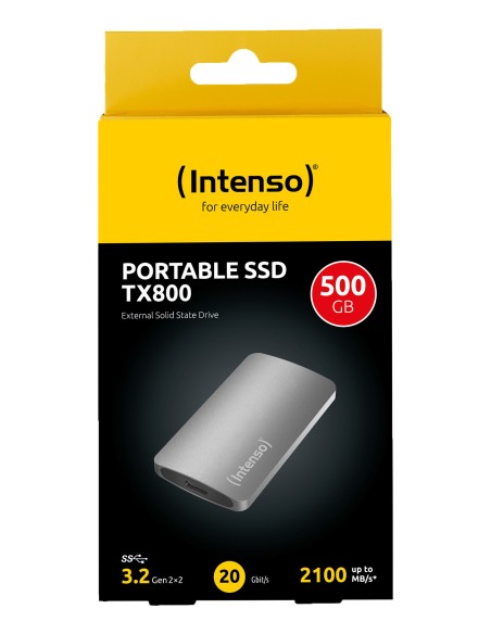 Intenso TX800 500 GB USB Tipo C USB 3.2 Gen 2x2 Antracita
