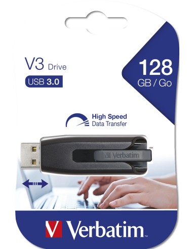Verbatim V3 - Unidad USB 3.0 128 GB - Negro