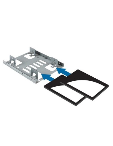 StarTech.com Bracket Adaptador Bandeja de Montaje 2 Unidades de Disco Duro HDD de 2,5" a Bahía de 3,5 Pulgadas