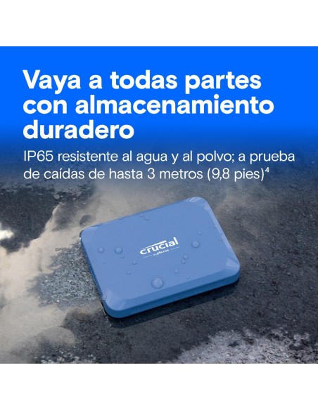 Crucial X10 1 TB USB Tipo C USB 3.2 Gen 2x2 Azul