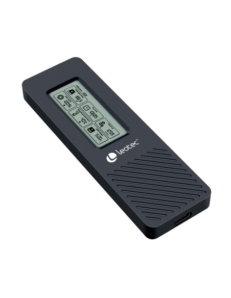 Leotec CAJA EXTERNA PARA DISCOS M.2 NVME CON PANEL LCD