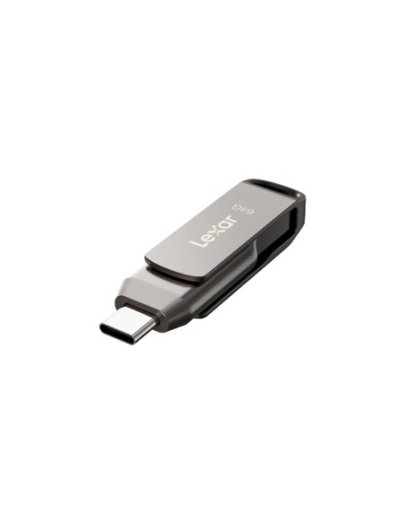 Lexar JumpDrive Dual Drive D400 unidad flash USB 64 GB USB Type-A   USB Type-C 3.2 Gen 1 (3.1 Gen 1) Plata
