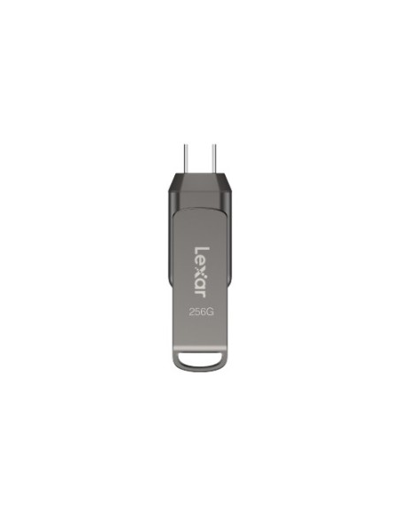 Lexar JumpDrive LJDD400128G-BNQNG unidad flash USB 128 GB USB Tipo C 3.2 Gen 1 (3.1 Gen 1) Gris