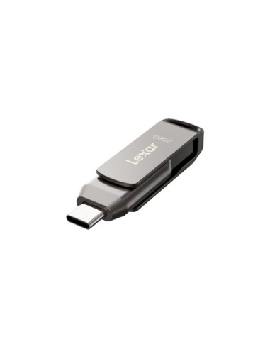 Lexar JumpDrive LJDD400128G-BNQNG unidad flash USB 128 GB USB Tipo C 3.2 Gen 1 (3.1 Gen 1) Gris