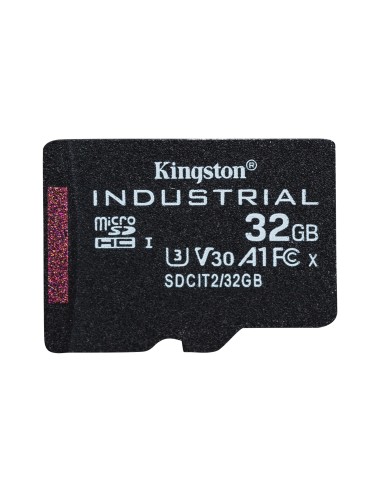 Kingston Technology Tarjeta 32GB microSDHC Industrial C10 A1 pSLC + adaptador SD