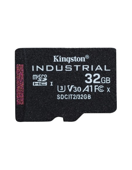 Kingston Technology Tarjeta 32GB microSDHC Industrial C10 A1 pSLC + adaptador SD
