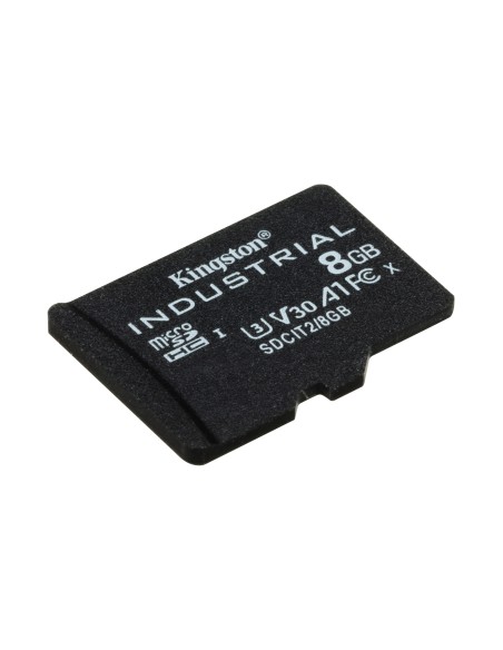 Kingston Technology Tarjeta 8GB microSDHC Industrial C10 A1 pSLC + adaptador SD